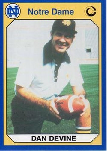 #28 Dan Devine - Notre Dame Fighting Irish - 1990 Collegiate Collection Notre Dame Football