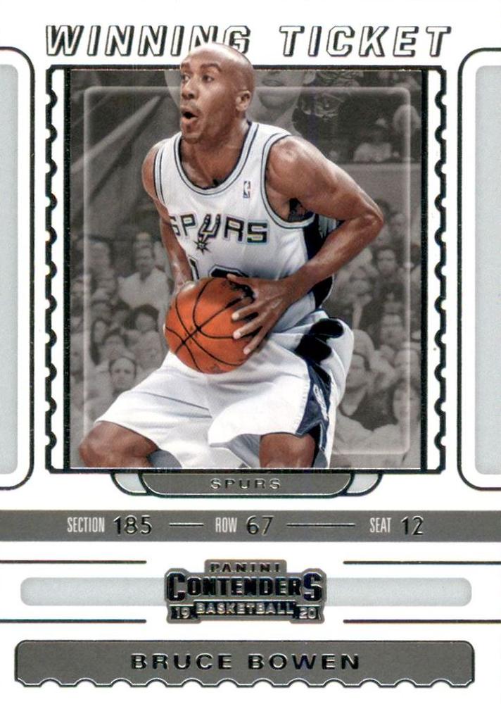 #28 Bruce Bowen - San Antonio Spurs - 2019-20 Panini Contenders - Winning Ticket Basketball
