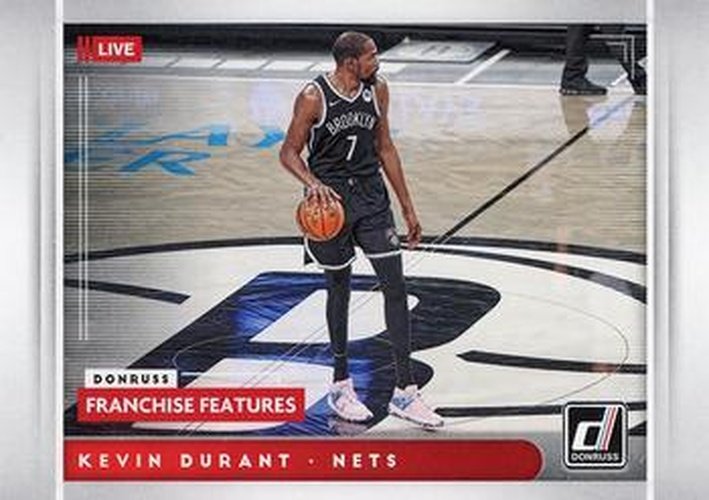 #28 Kevin Durant - Brooklyn Nets - 2021-22 Donruss - Franchise Features Basketball