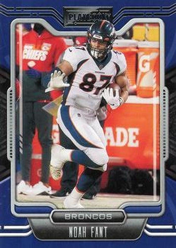 #28 Noah Fant - Denver Broncos - 2021 Panini Playbook Football