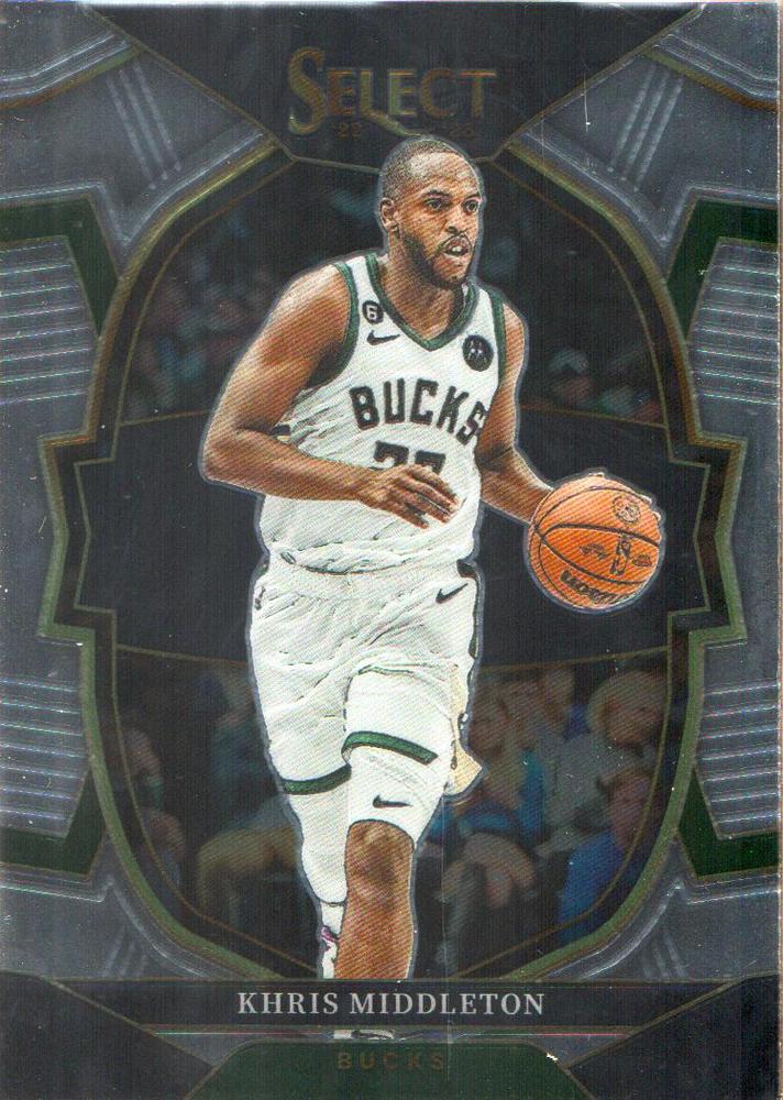 #28 Khris Middleton - Milwaukee Bucks - 2022-23 Panini Select Basketball