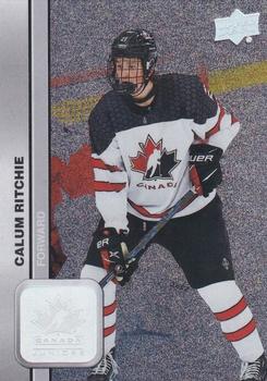 #28 Calum Ritchie - Canada - 2023 Upper Deck Team Canada Juniors - Patterned Foilboard Hockey