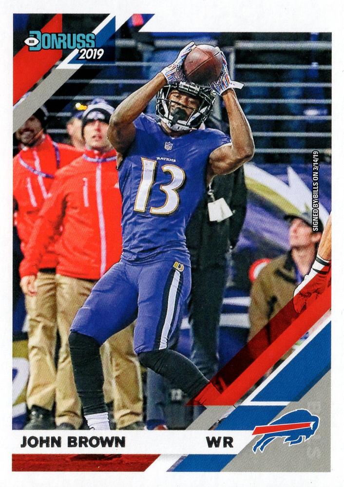 #28 John Brown - Buffalo Bills - 2019 Donruss Football