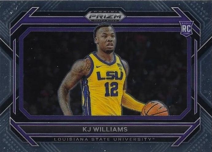 #28b KJ Williams - LSU Tigers - 2023 Panini Prizm Draft Picks Basketball