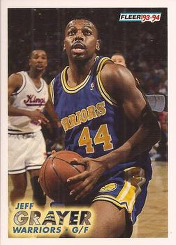 #290 Jeff Grayer - Golden State Warriors - 1993-94 Fleer Basketball