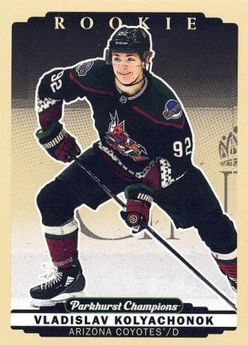 #290 Vladislav Kolyachonok - Arizona Coyotes - 2022-23 Parkhurst Champions Hockey