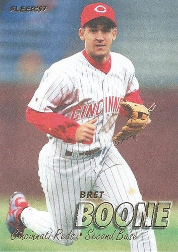 #290 Bret Boone - Cincinnati Reds - 1997 Fleer Baseball