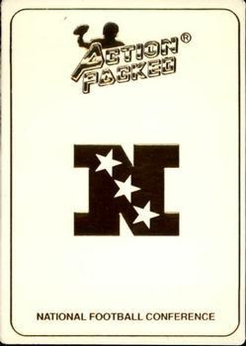 #290 NFC Logo Card - 1991 Action Packed Football