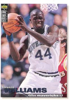 #290 Lorenzo Williams - Dallas Mavericks - 1995-96 Collector's Choice Basketball