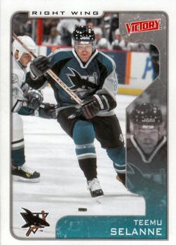 #290 Teemu Selanne - San Jose Sharks - 2001-02 Upper Deck Victory Hockey