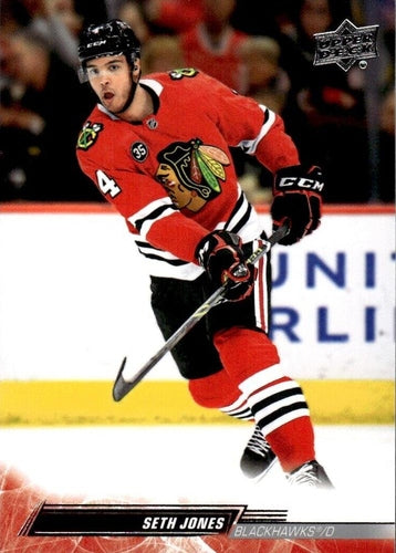 #291 Seth Jones - Chicago Blackhawks - 2022-23 Upper Deck Hockey