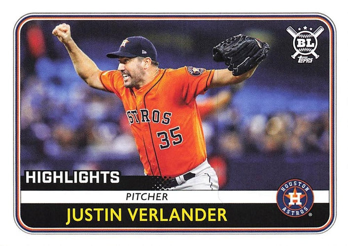 #291 Justin Verlander - Houston Astros - 2020 Topps Big League Baseball