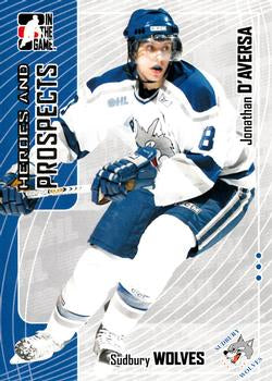 #291 Jonathan D'Aversa - Sudbury Wolves - 2005-06 In The Game Heroes and Prospects Hockey