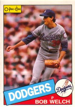 #291 Bob Welch - Los Angeles Dodgers - 1985 O-Pee-Chee Baseball