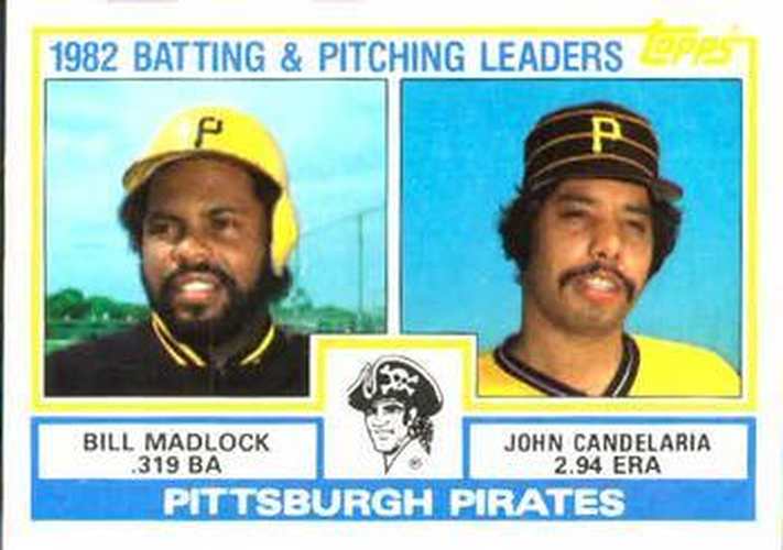 #291 Pirates Leaders / Checklist Bill Madlock / John Candelaria - Pittsburgh Pirates - 1983 Topps Baseball