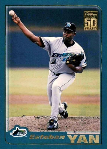 #291 Esteban Yan - Tampa Bay Devil Rays - 2001 Topps Baseball