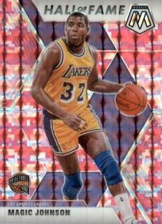 #291 Magic Johnson - Los Angeles Lakers - 2019-20 Panini Mosaic - Camo Pink Basketball