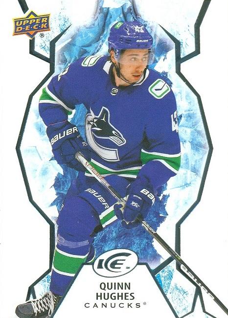 #46 Quinn Hughes - Vancouver Canucks - 2021-22 Upper Deck Ice Hockey