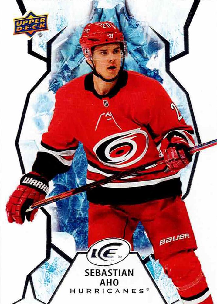 #71 Sebastian Aho - Carolina Hurricanes - 2021-22 Upper Deck Ice Hockey
