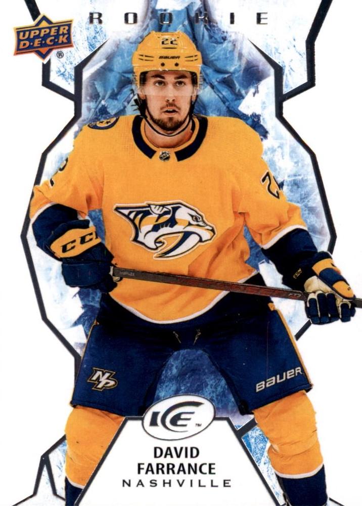 #115 David Farrance - Nashville Predators - 2021-22 Upper Deck Ice Hockey