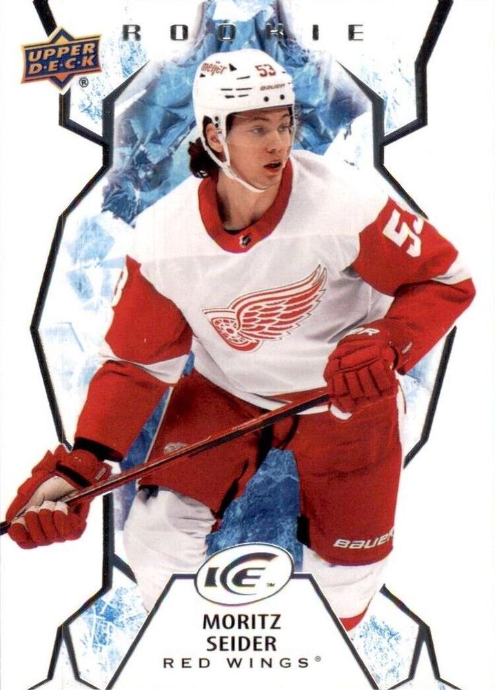 #148 Moritz Seider - Detroit Red Wings - 2021-22 Upper Deck Ice Hockey