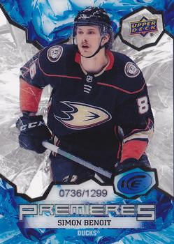 #174 Simon Benoit - Anaheim Ducks - 2021-22 Upper Deck Ice Hockey