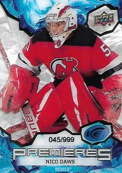 #207 Nico Daws - New Jersey Devils - 2021-22 Upper Deck Ice Hockey