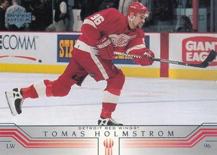 #292 Tomas Holmstrom - Detroit Red Wings - 2001-02 Upper Deck Hockey