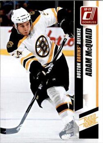 #292a Adam McQuaid - Boston Bruins - 2010-11 Donruss Hockey