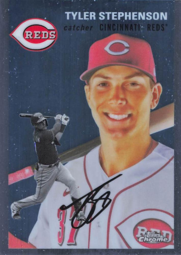#293 Tyler Stephenson - Cincinnati Reds - 2023 Topps Chrome Platinum Anniversary Baseball