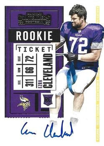 #293 Ezra Cleveland - Minnesota Vikings - 2020 Panini Contenders Football