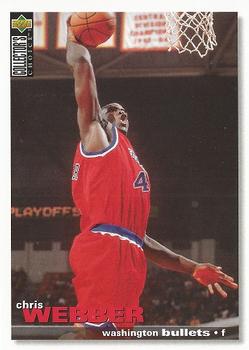 #294 Chris Webber - Washington Bullets - 1995-96 Collector's Choice Basketball