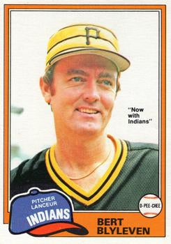 #294 Bert Blyleven - Cleveland Indians - 1981 O-Pee-Chee - Gray Back Baseball