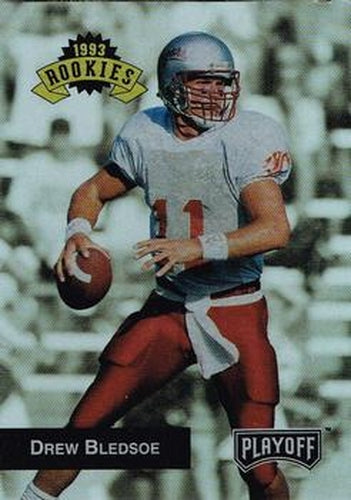 #295 Drew Bledsoe - New England Patriots - 1993 Playoff Football