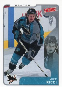 #295 Mike Ricci - San Jose Sharks - 2001-02 Upper Deck Victory Hockey