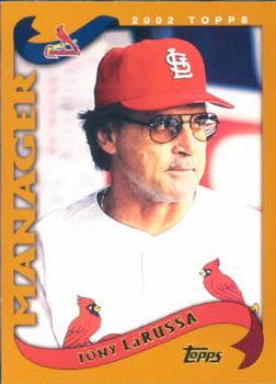 #295 Tony LaRussa - St. Louis Cardinals - 2002 Topps Baseball