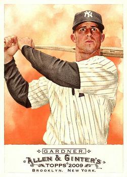 #295 Brett Gardner - New York Yankees - 2009 Topps Allen & Ginter Baseball