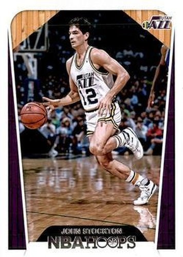 #295 John Stockton - Utah Jazz - 2018-19 Hoops Basketball