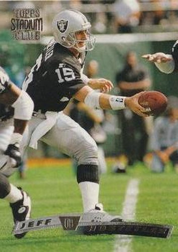 #295 Jeff Hostetler - Oakland Raiders - 1996 Stadium Club Football