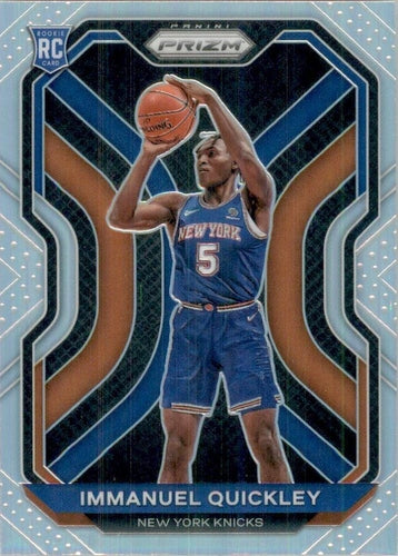 #296 Immanuel Quickley - New York Knicks - 2020-21 Panini Prizm - Silver Prizms Basketball