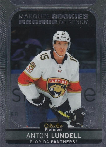 #296 Anton Lundell - Florida Panthers - 2021-22 O-Pee-Chee Platinum Hockey