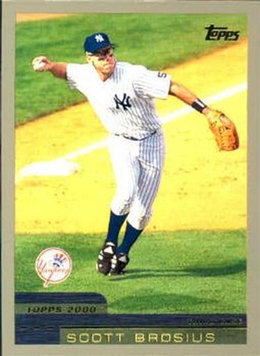 #296 Scott Brosius - New York Yankees - 2000 Topps Baseball