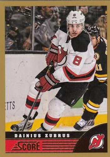 #296 Dainius Zubrus - New Jersey Devils - 2013-14 Score - Gold Hockey