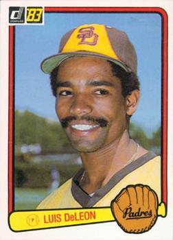 #296 Luis DeLeon - San Diego Padres - 1983 Donruss Baseball