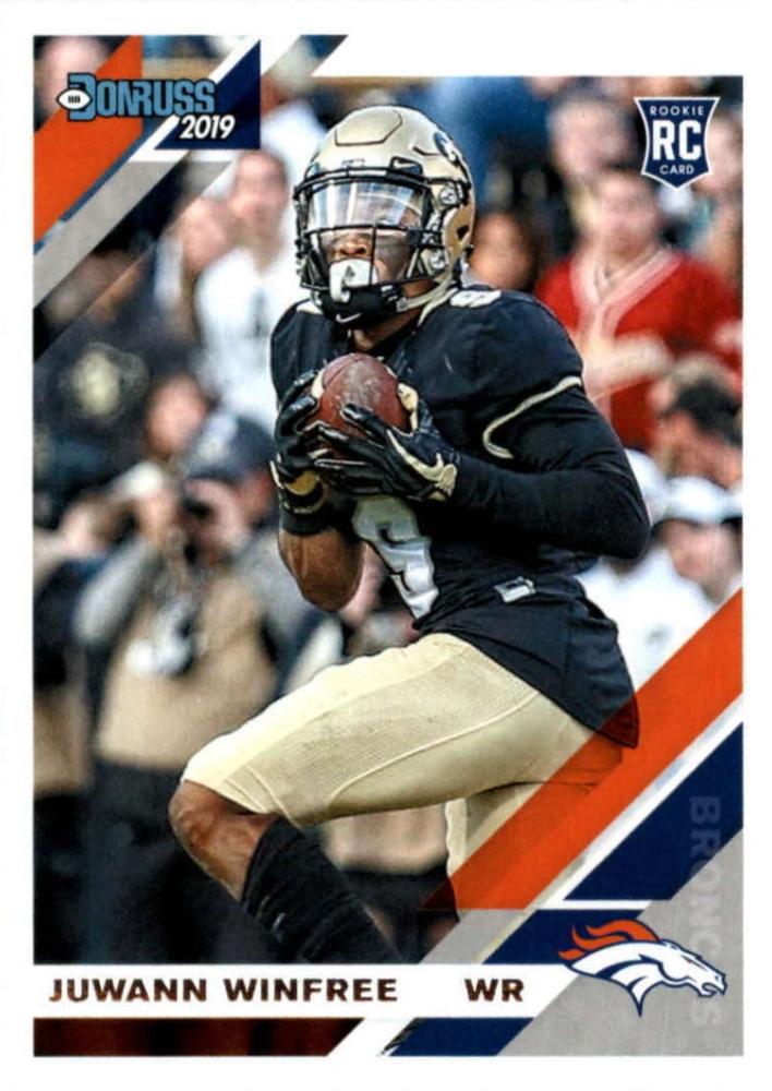 #297 Juwann Winfree - Denver Broncos - 2019 Donruss Football