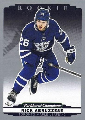 #297 Nick Abruzzese - Toronto Maple Leafs - 2022-23 Parkhurst Champions - Silver Hockey