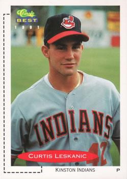 #297 Curtis Leskanic - Kinston Indians - 1991 Classic Best Baseball