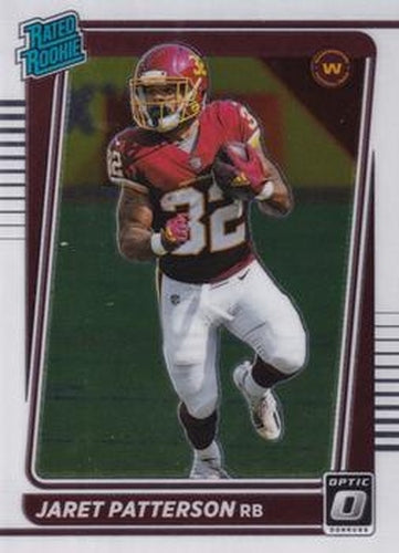 #297 Jaret Patterson - Washington Football Team - 2021 Donruss Optic Football