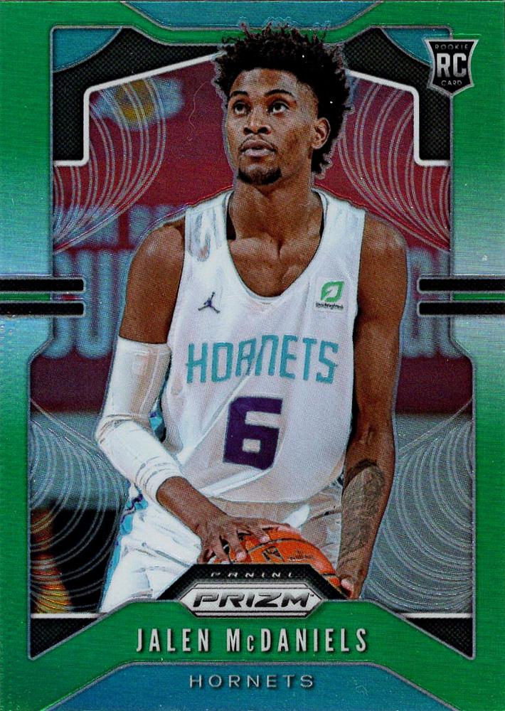 #297 Jalen McDaniels - Charlotte Hornets - 2019-20 Panini Prizm - Prizms Green Basketball