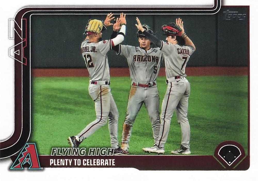 #297 Flying High: Plenty to Celebrate - Arizona Diamondbacks - 2025 Topps Baseball